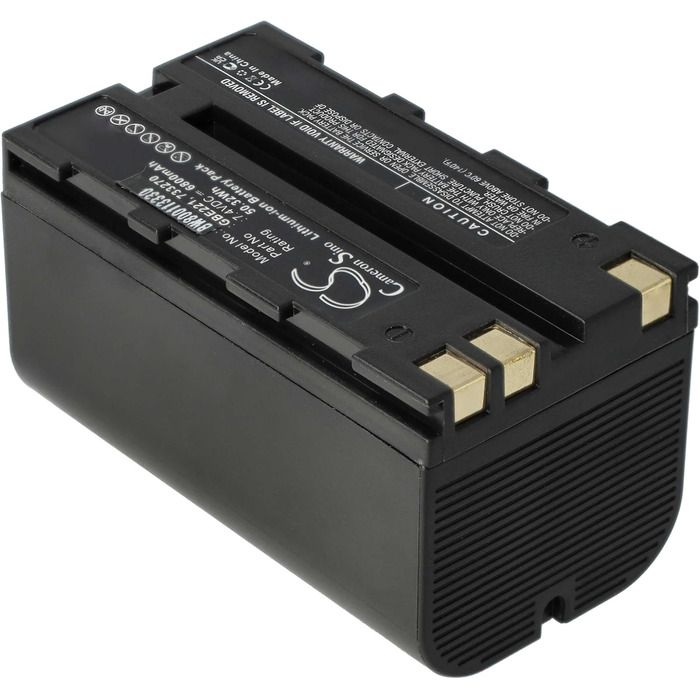 Акумулятор VHBW, сумісний з лазерним вимірювальним приладом GeoMax Zoom ZT80, ZT80, Zoom 80 (6800 мАг, 7,4 В, літій-іонний)