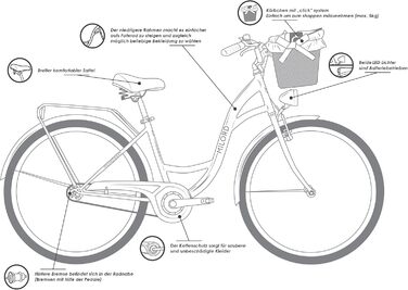 Комфортний міський велосипед з кошиком, вінтажний жіночий голландський велосипед, 28 дюймів, червоний, 1 швидкість