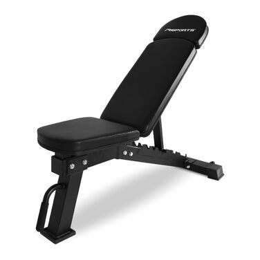 Регульована силова лава MSPORTS похила та плоска лава для студійного та домашнього використання тренувальна лава для силових тренувань, фітнес-лава зі сталевим каркасом та вантажопідйомністю 300 кг складна та регульована по висоті