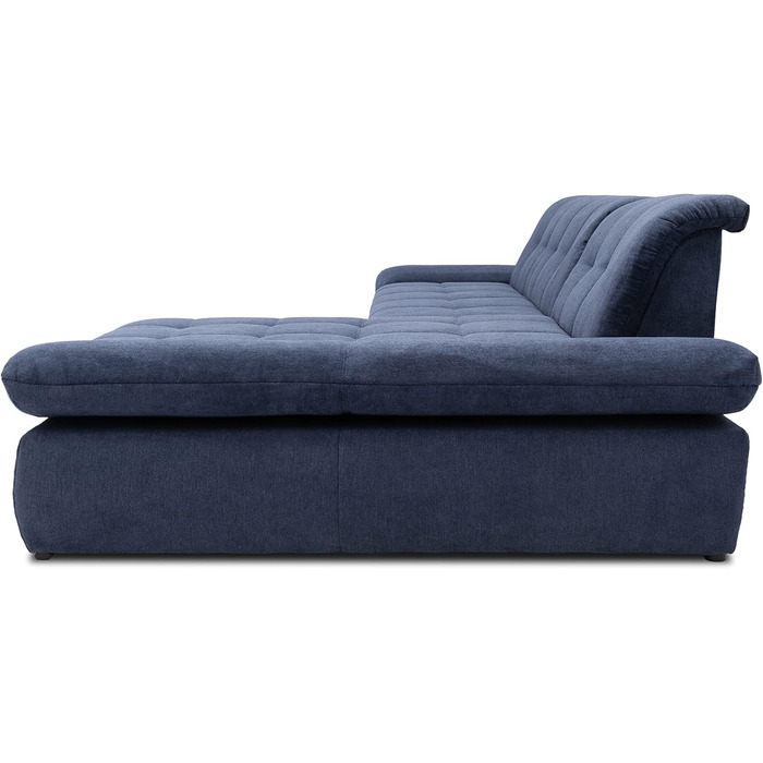 Колекція Moric кутовий диван, L-подібний диван, кутовий диван, L-подібний диван 300 x 172 x 80 см (Ш x Г x В), темно-синій, правий шезлонг, темно-синій
