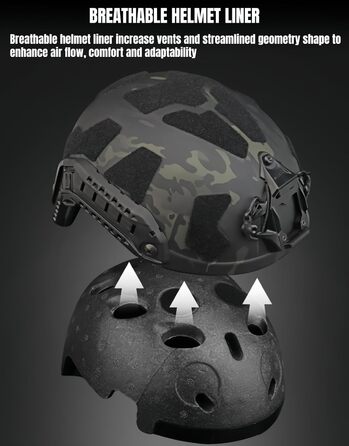 Тактичний стрілецький шолом SF SUPER High Cut Tactical Fast Helmet сірого кольору