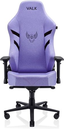 Геймерське крісло з повітропроникної тканини, ергономічне офісне крісло, крісло з поворотом на 160, підлокітники 4D, алюмінієва основа, подушка з піни з ефектом пам&39яті, професійне геймерське крісло (аметистово-бузковий) Тканина аметистово-бузковий