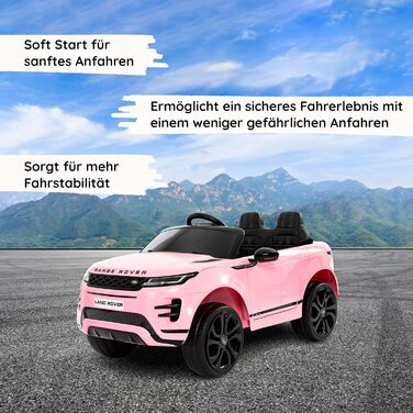 Дитячий електромобіль Range Rover Evoque електричний дитячий автомобіль з 12-вольтовим акумулятором, сенсорним монітором MP4, шкір
