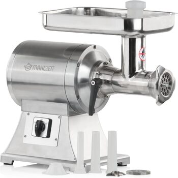 М'ясорубка з нержавіючої сталі електрична срібло 650 Вт - 150 кг/год М'ясорубка м'ясорубка з ковбасним наповнювачем м'ясорубка м'я