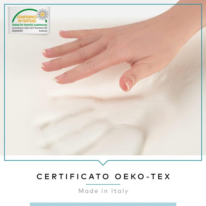 Наповнювач з піни з ефектом пам&39яті, 5 метрів для диванів, подушок, матраців, крісел, висока щільність 35, товщина 1,8 см - Зроблено в Італії, не деформується, стійкий до кліщів, гіпоалергенний, 5 м (упаковка з )