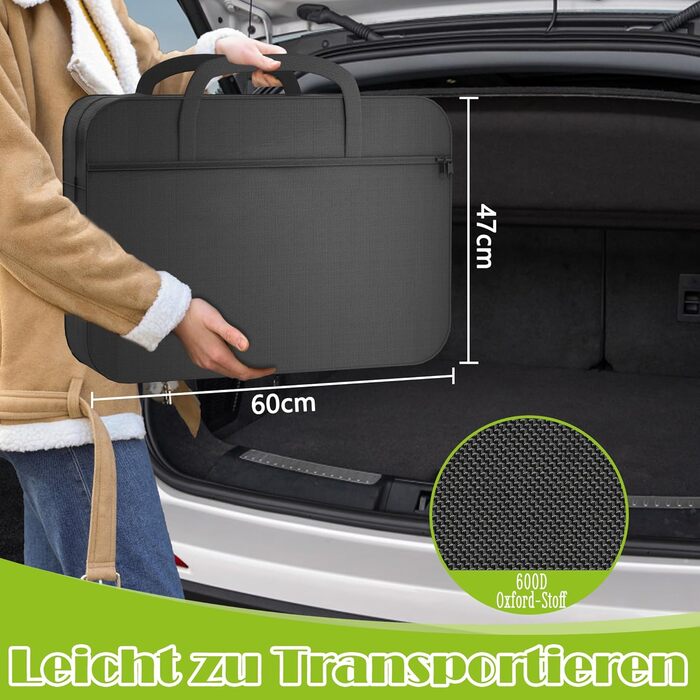 Складана кемпінгова кухня, кемпінгова шафа з алюмінію з 3 робочими поверхнями, відділенням для шафи, підставкою для світла та 4 гачками, вулична кухня, кемпінгова шафа