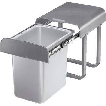 Відро для сміття EKOTECH Aladin, 16 літрів, висувне, ука,90134610, виготовлене з пластику, сіре