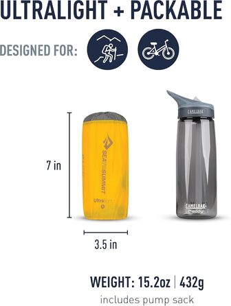 Надувний матрац Sea to Summit 243890, жовтий, один розмір, звичайний