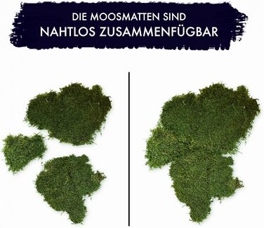 Мохові пластини GJS пластинчастий мох 100г/200г/500г справжні збережені, міцні килимки з моху для крафта, декоративний мох/плоский мох (пластинчатий мох, 100)