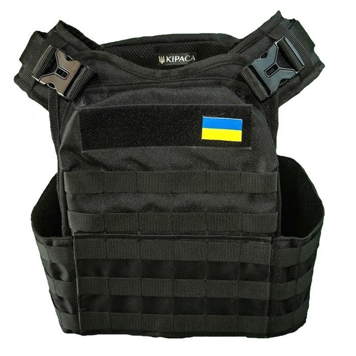 Плитоноска тактична кордура Kirasa чорна (Арт.KI103)