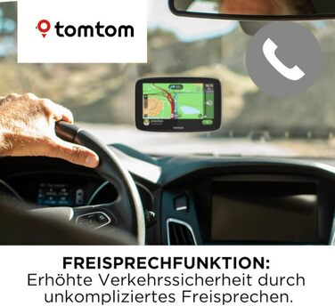 Навігаційний пристрій TomTom GO Essential (6 дюймів, уникнення заторів завдяки TomTom Traffic, оновлення карт Європи, дзвінки в режимі hands-free, оновлення через Wi-Fi) 6 дюймів Новий