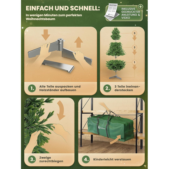 Штучна ялинка 180 см ArtiTree