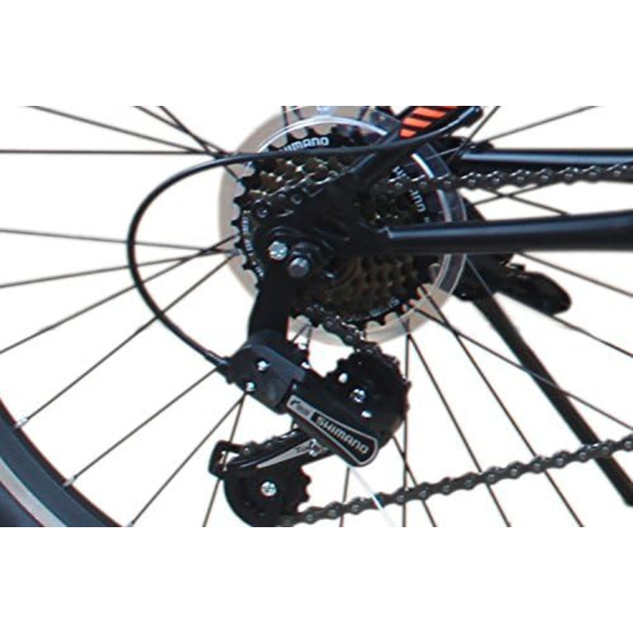 Гірський велосипед Talson 24 дюйми з передньою підвіскою та ліхтарями, 21-швидкісна Shimano Faster BBO