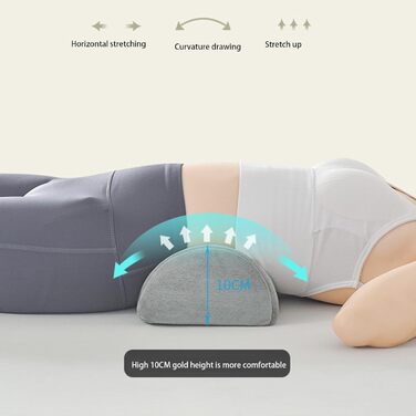 Півмісяцевий валик для шиї з піни з пам&39яттю форми, подушка для ніг, подушка для колін для сну, поперекова подушка для шиї, колін, талії