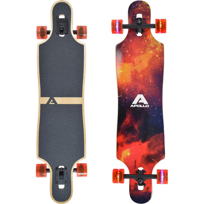 Комплектна дошка з високошвидкісними кульковими підшипниками ABEC, прохідна, фрірайд, скейт, круїзерська дошка Apollo Longboard Re