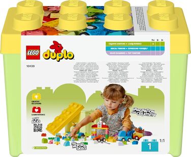 Конструктор LEGO DUPLO Classic 10439, Кам'яна коробка Машини та Вантажівки, 80 деталей