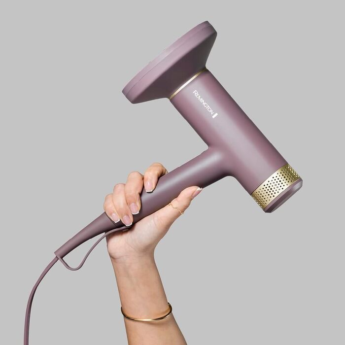 Фен для волосся легкий, довговічний безщітковий цифровий мотор 110 000 об/хв 2 насадки дифузор та концентратор (іонна технологія & Anti-Frizz, 12 режимів нагріву та швидкості) EC8930