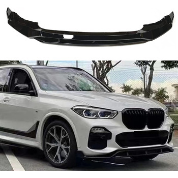 Передній спойлер автомобіля з ABS для BMW X5 G05 2019-2022, дифузор розгалужувача штока переднього бампера, обвіс із захистом автомобіля від зіткнень, глянець чорний звичайний глянець чорний