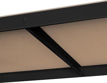 Металевий журнал Rebel Regal 180x90x40 чорний RB-1251B