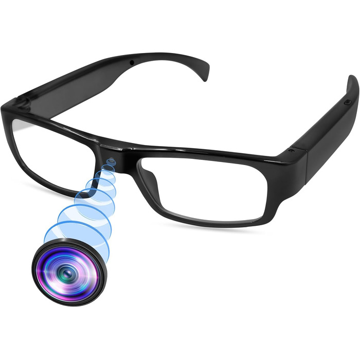 Окуляри LXMIMI Camera Glasses, окуляри Mini Camera 1080P Sports Glasses Camera, Mini Action Camera Підтримка зйомки фото/відео та циклічного запису для активного відпочинку на природі