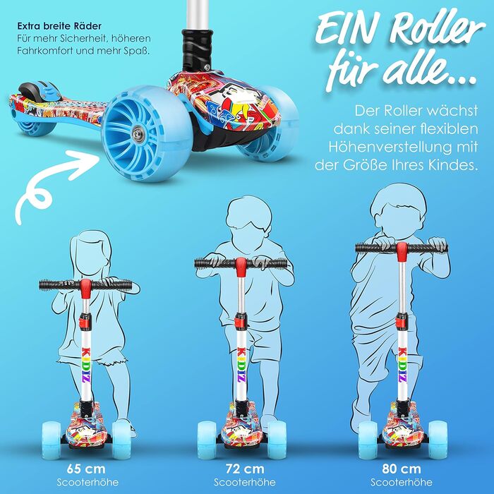 Самокат дитячий самокат X-Pro2 триколісний самокат з PU LED підсвічуванням коліс дитячий самокат складний педальний самокат регуль