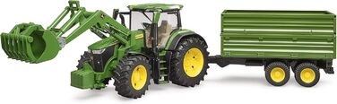 З фронтальним навантажувачем і причепом, 09828 John Deere 7R 350