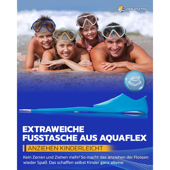 Ласти Aquazon Flipper, ласти для снорклінгу, ласти для дайвінгу, ласти для плавання для дітей, підлітків, дорослих для снорклінгу, плавання в модних рожево-білих кольорах 27-30