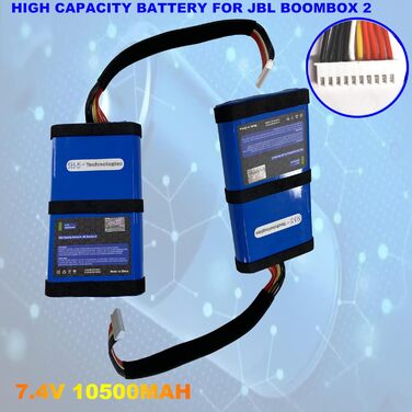 Змінний акумулятор GLK-Technologies JBL Boombox 2 High Power SUN-INTE-213, SUN-INTE-268 Акумулятор 10500 мАг вкл. набір інструментів NUE