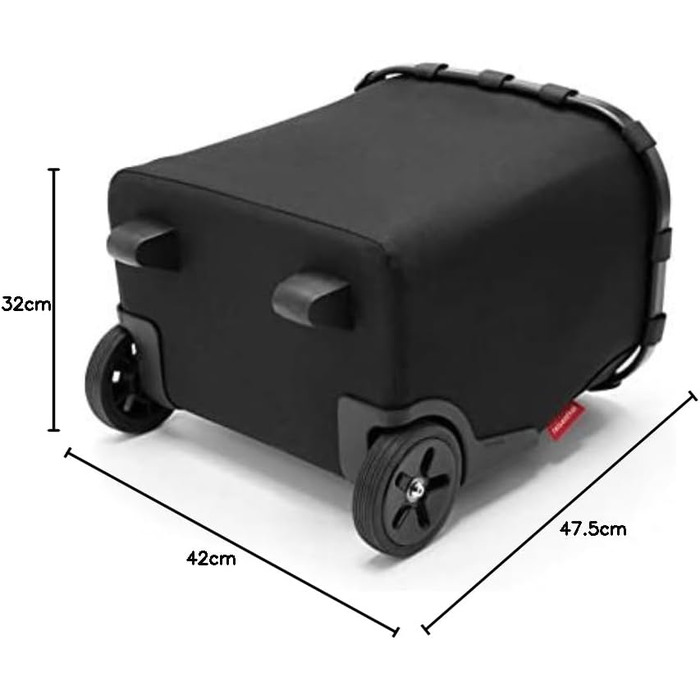 Портативний візок для покупок зі стійким алюмінієвим каркасом, плечовим ременем та знімною сітчастою внутрішньою кишенею Виготовлений з водонепроникного матеріалу, як валіза