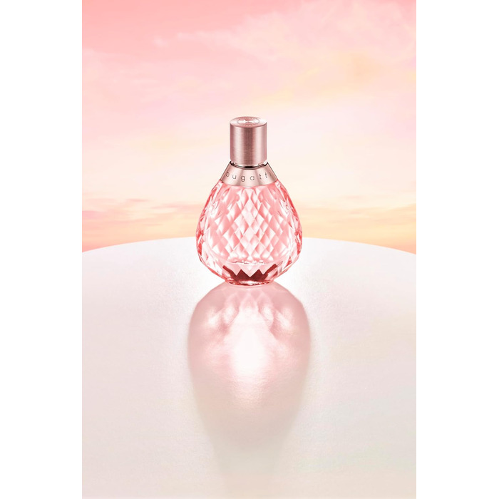 Жіночі парфуми bugatti Felicit Eau de Parfum 100 мл Квіткові жіночі парфуми з літніми нюансами бергамоту, троянди, макадамії, мускусу та сандалового дерева Жіноча парфумерна вода для жінок, квітковий та свіжий рожевий