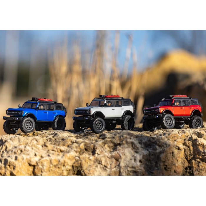 Радіокерований позашляховик Axial SCX24 1/24 2021 Ford Bronco 4WD Brushed RTR (Готовий до використання), Синій, AXI00006T3
