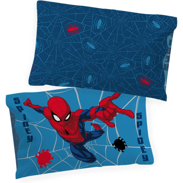 Комплект дитячої постільної білизни Jay Franco Marvel Spiderman Spidery Faces 100 бавовна односпальний розмір 135x200 см - підодія