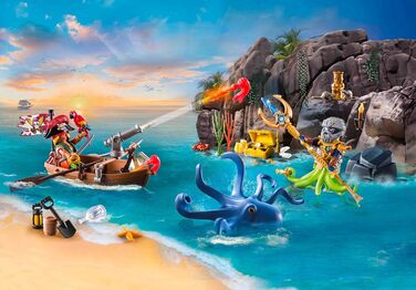 Адвент-календар PLAYMOBIL Pirate 71636, 98 деталей