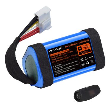 Замінний акумулятор 3,6 В/12000 мАг для JBL Charge 5, для бездротової Bluetooth-колонки JBL Charge 5, артикул GSP-1S3P-CH40 GSP-1S3P-CH4A Акумулятор GSP-1S3P-CH4D (не сумісний з JBL Charge 4)