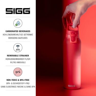 Ізольована пляшка для води - Термос для гарячої та холодної води One - З заварювачем для чаю - Герметична - Без BPA - Нержавіюча сталь 18/8 - 0,55 л Scarlet H&C ONE Light 0,55 л