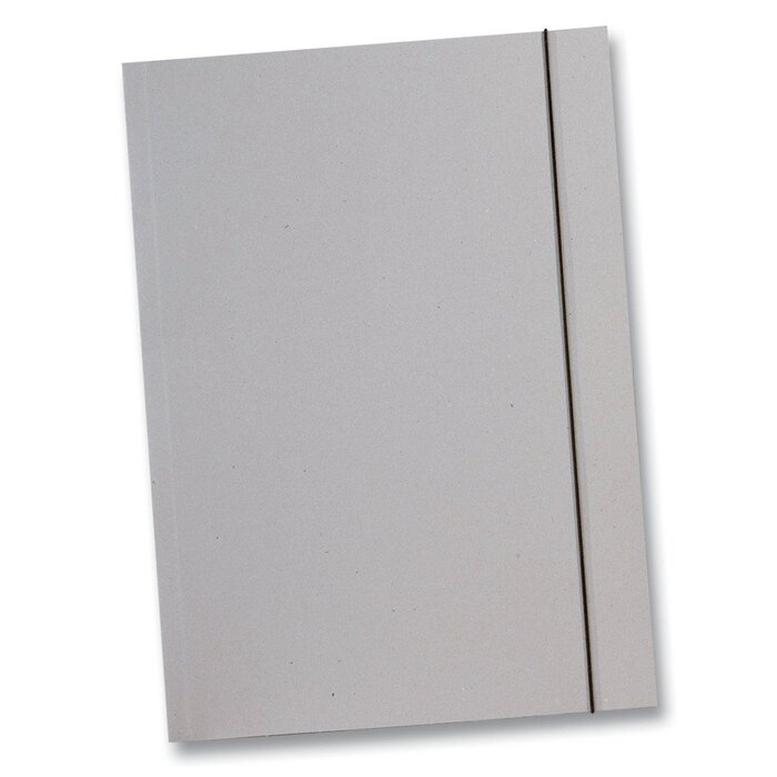 Папка для презентацій Folia з сірого картону 500 г/м, DIN A3, на гумці, сіра (10 шт.)