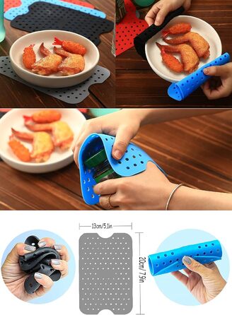 Силіконова форма для двозонної фритюрниці Ninja Foodi Max AF400EU AF300EU, багаторазова 2 шт. силіконовий килимок для випічки Аксесуари для фритюрниці замість паперу для випічки у фритюрниці, 2 шт.