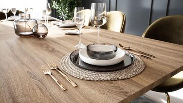 Розкладний обідній стіл Newfurn 160-200 см, включаючи стільницю, антрацит, дуб сонома, обідній стіл у сучасному сільському стилі - 160x75x90 см (ШxВxГ) - Кухонний стіл Обідній стіл - дуб сонома 160-200 x 90 см