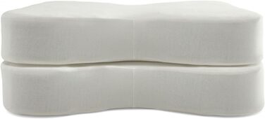 Лінія M Спортивна подушка 2 шт. Наволочка - Високоякісна бавовняна еластична наволочка - Екрю - 50 x 36 см Стандартний бежевий