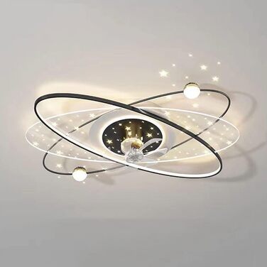 Стельовий світлодіодний світильник PAZWAHF 120 Вт, стельовий вентилятор зі світлодіодним підсвічуванням, регульованою швидкістю ві