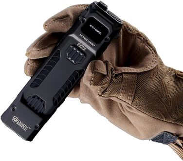 Тактичний ліхтарик Nitecore EDC29 Luminblade, акумуляторний світлодіодний ліхтарик USB, надзвичайно яскравий 6500 люмен, до 61 години роботи, чорний