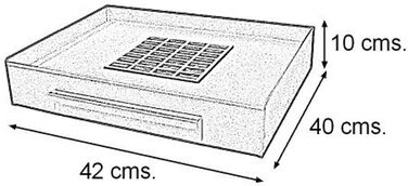 Шухляда для гриля 42 x 40 x 10 см, 71412 -