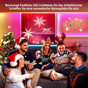 Світлодіодна стрічка 30м, світлодіодна стрічка Bluetooth, RGB змінює колір, світлодіодний світловий ланцюжок 30М з керуванням чере