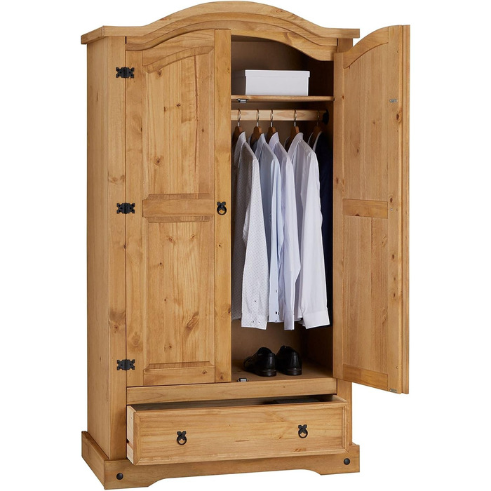 Шафа Сальса, мексиканський стиль, масив сосни, тонована/вощена, 2 дверцята та 1 шухляда