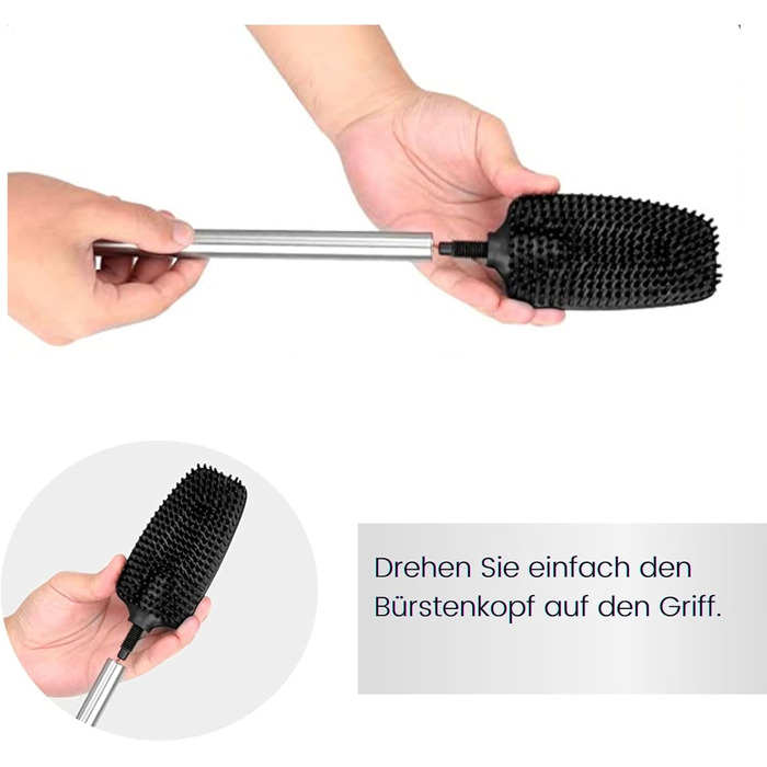 Щітка для унітазу Erreke силіконова, щітка для унітазу силіконова, щітка для унітазу силіконова, щітка для унітазу з нержавіючої с