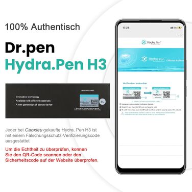 Ручка H3 Автоматичне нанесення сироватки Dr pen Microneedling Pen Dermapen Для догляду за шкірою та росту волосся З 5 картриджами (12/24/36 голок,Nano-R,Nano-S) Bestuaty X Hydra. Ручка - подарунки жінкам