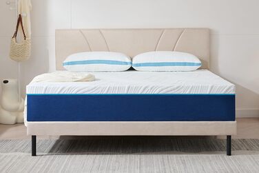 Зонний матрац з холодної піни Висота 18 см, 90 x 200 см Рівні жорсткості 3 та 4 (H3 та H4) Ергономічний матрац Дихаючий матрац, що згортається, зі знімним тканинним чохлом, 90 x 200 см, висота 18 см, H3 та H4, 7-