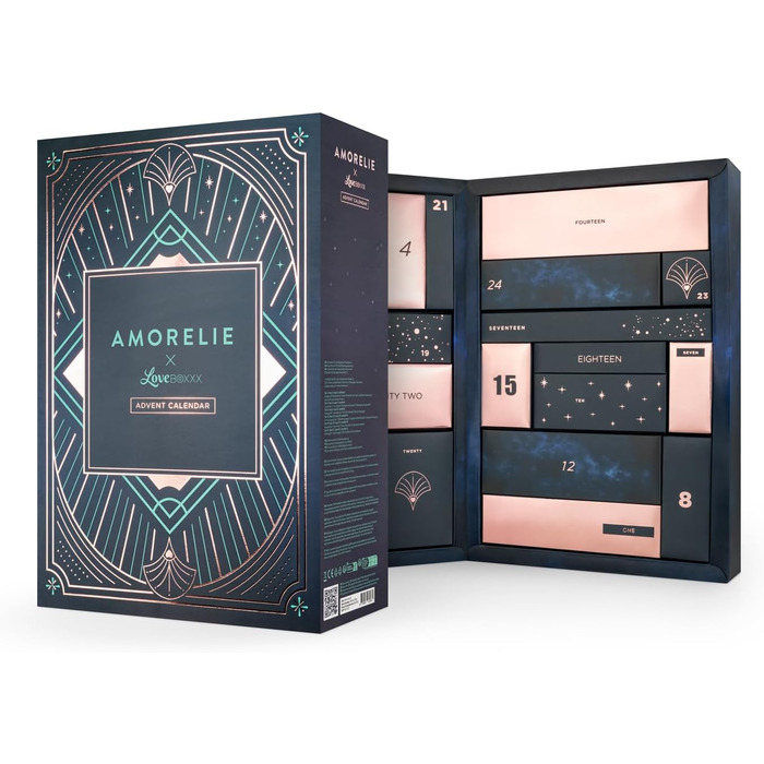 Еротичний адвент-календар AMORELIE Original 2025, 24 інтимні сюрпризи для пар
