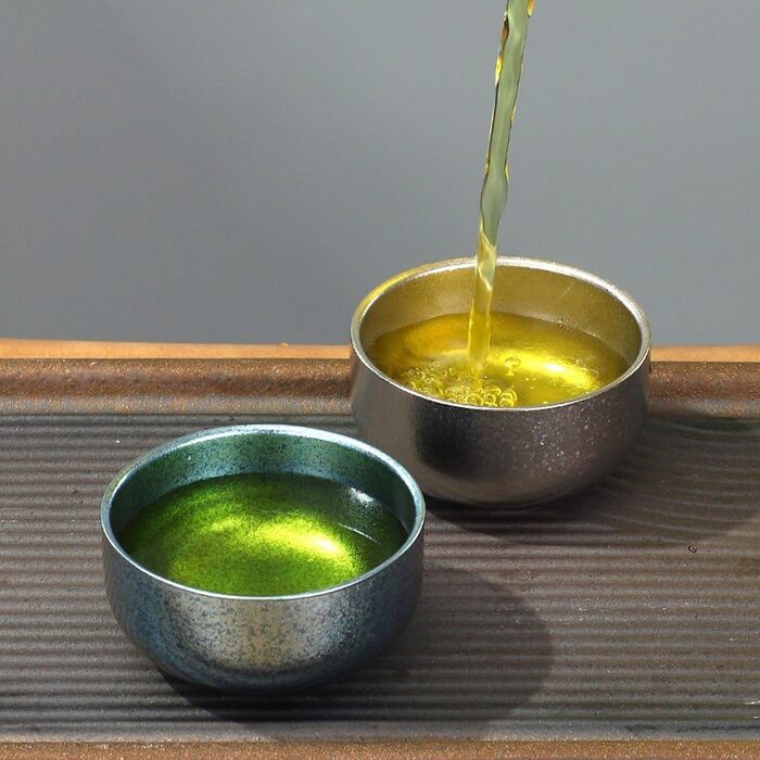 Маленька титанова чайна чашка для кемпінгу на свіжому повітрі, чашка для заварювання чаю, чайник, чашки з подвійними стінками, кавова чашка, яку можна мити в посудомийній машині, для кемпінгу, барвиста