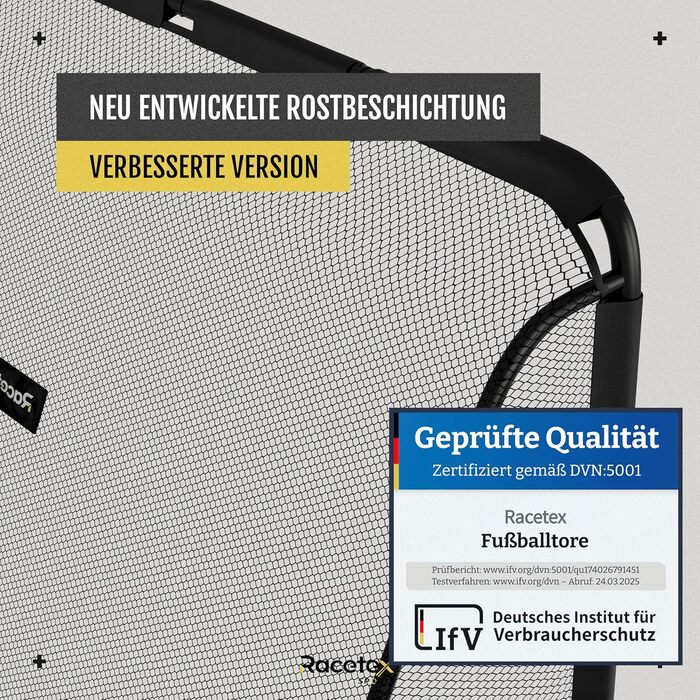 Футбольні ворота для садів, дітей та дорослих СУЧАСНИЙ дизайн - Дитячі футбольні ворота з міцною сталевою рамою спереду - Дитячі футбольні ворота з анкерними кріпленнями з нержавіючої сталі - Футбольні ворота 240x160